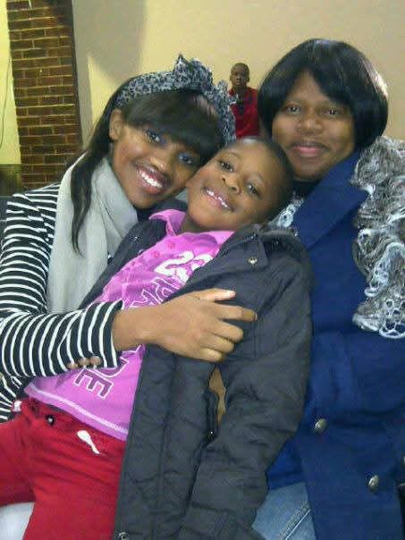 Linamandla Thage family gathering during childhood